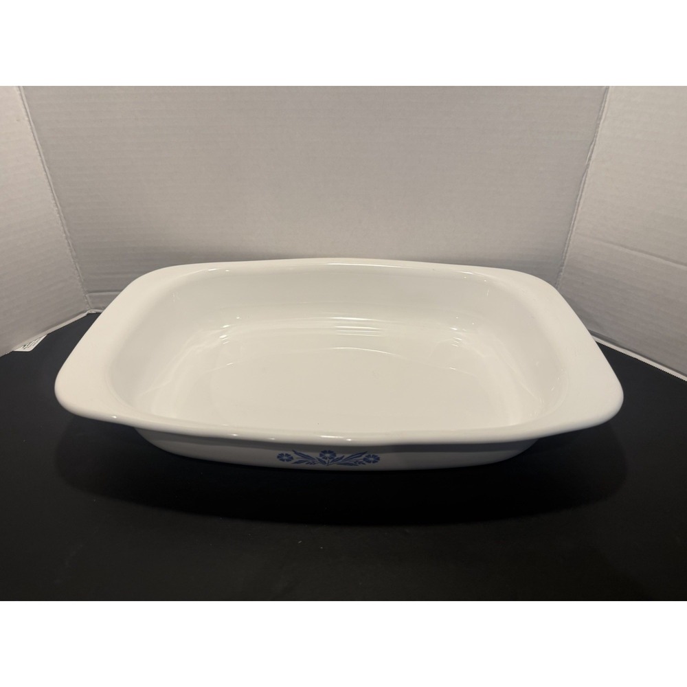 Vintage Corning Ware Blue Cornflower P-21 Roaster/Casserole Dish 13"x9"x2" ~USA! - Picture 2 of 11